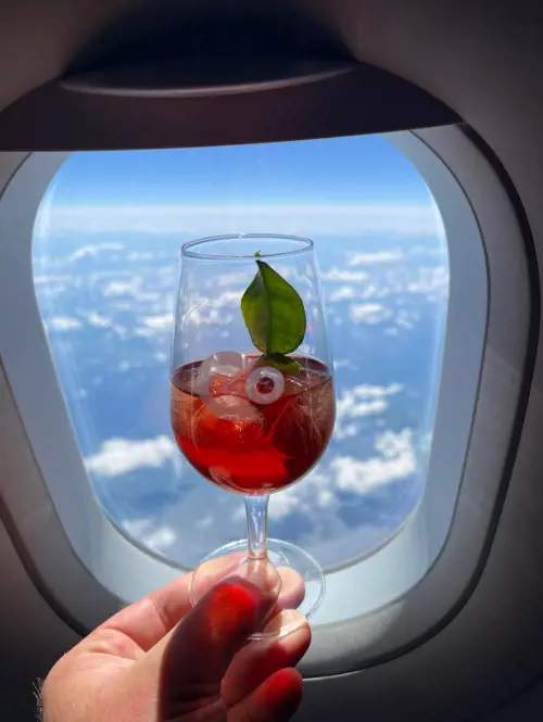 Un drink di Camparino in Galleria sui voli de La Compagnie