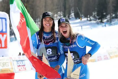 È sempre azzurro il cielo di coppa: Curtoni vince, Zenere sale sul podio