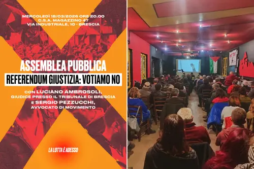 Referendum Giustizia, il giudice al centro sociale per spingere il No: scoppia il caso a Brescia