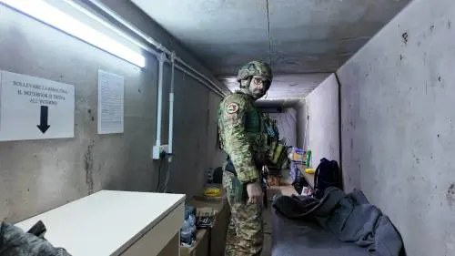 Dentro la base italiana ad Erbil