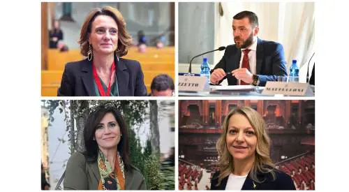 Da sinistra in senso orario: Elena Bonetti, Walter Rizzetto, Laura Cavandoli e Maria Stefania Marino