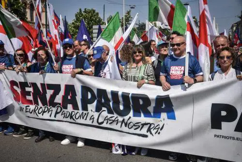 Le foto del Remigration Summit organizzato dalla Lega a Milano
