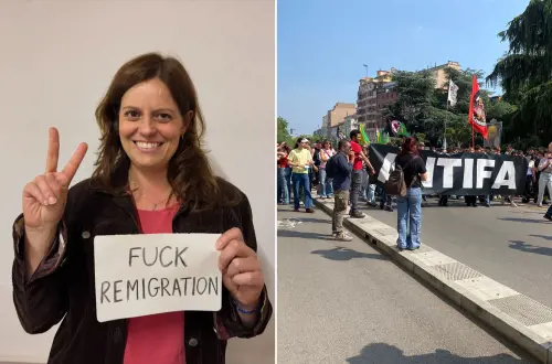 A Milano il summit dei Patrioti. Tensione al corteo degli antagonisti: azionati gli idranti, aggrediti i giornalisti