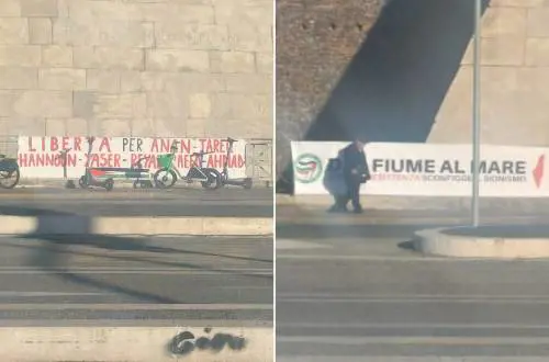 Il 25 aprile si trasforma in Flotilla. Carc e proPal con gli striscioni anti Israele e i cori per gli anarchici morti. E l’eroe della Resistenza diventa Hannoun