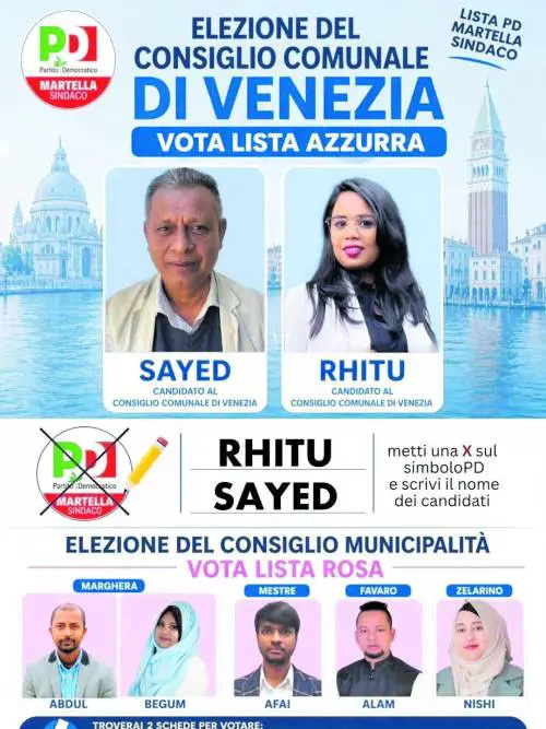 L'islam invade Venezia. Sette candidati col Pd e volantini su Allah