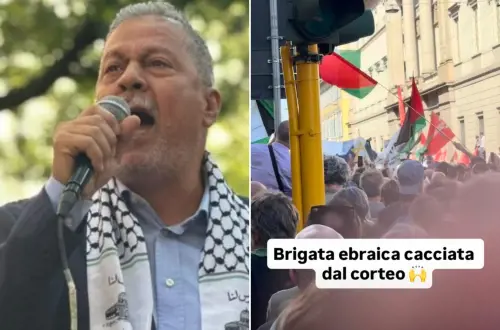 L’associazione di Hannoun e il figlio gioiscono per la cacciata della brigata ebraica 