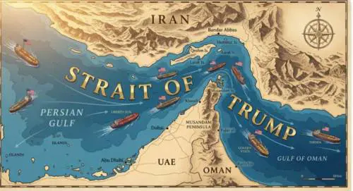 Da Stretto di Hormuz a "Stretto di Trump", la mappa del tycoon