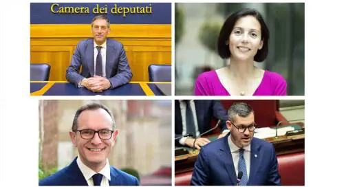da sinistra in senso orario Sala, Ghirra, Benzoni e Coppo