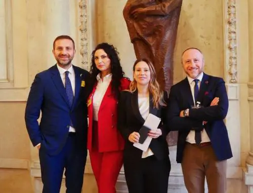 Da sinistra Cacciola, Carpentieri, Giorgianni e Gabriele