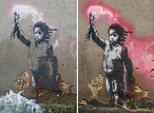 Se Banksy l'anticapitalista è salvato da una banca