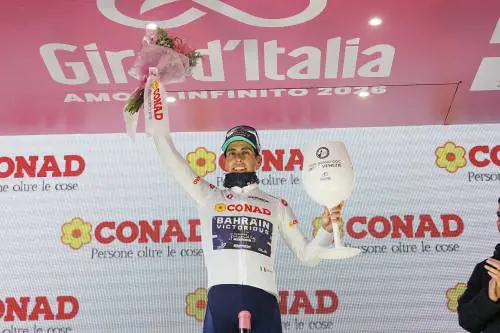 Giro d'Italia, Eulalio: "Maglia Bianca Conad è grande motivazione"