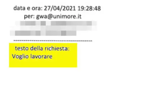 Le email di El Koudri all'università