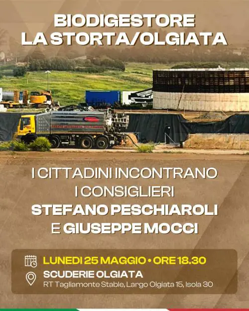 Roma, consiglieri FI XV Municipio incontrano i cittadini sul Biodigestore La Storta/Olgiata