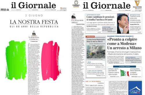  La prima pagina del Giornale: La nostra festa, allarme terrorismo, l’Ue segue il modello Albania