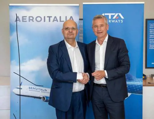 ITA Airways e Aeroitalia firmano un accordo per sviluppare collaborazioni commerciali