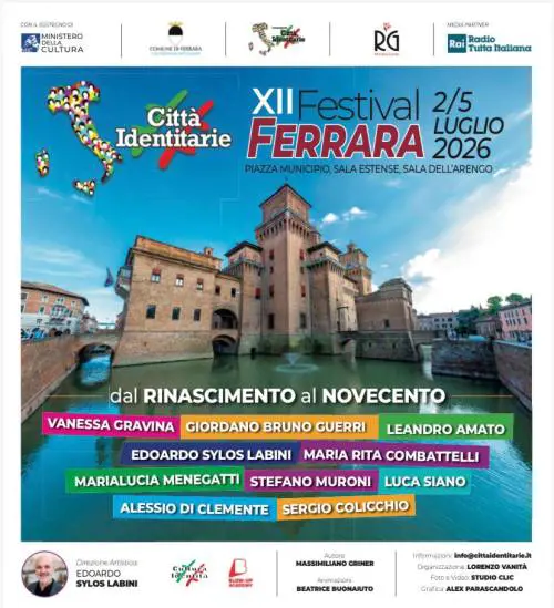 Ferrara sede del dodicesimo Festival delle Città Identitarie. Balboni “Valorizziamo e diffondiamo secoli di cultura ferrarese”