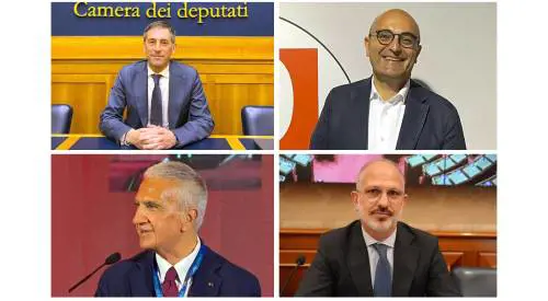da sinistra in senso orario Fabrizio Sala, Antonio Misiani, Luigi Nave e Luciano Ciocchetti
