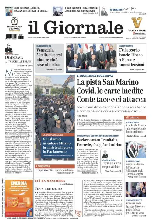 Covid, Conte tace e ci attacca, gli islamici invadono Milano, 50mila dispersi in Venezuela 