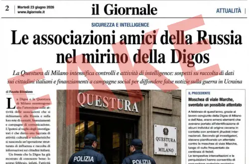 La finta pagina de Il Giornale per la propaganda: il falso che diventa virale sui social