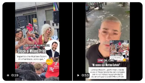Al Pride di Milano prima insulta Salvini dal carro, poi chiede scusa: "Colpa del caldo". Il ministro: "Ci vediamo in tribunale"