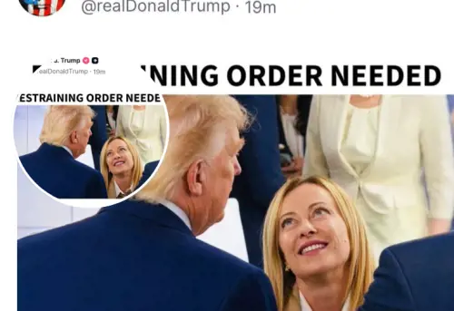 “Serve un ordine restrittivo”. Il nuovo attacco choc di Trump a Meloni