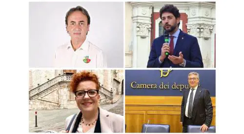 Nella foto da sinistra in senso orario  Angelo Bonelli, Andrea Barabotti, Vito De Palma ed Emma Pavanelli