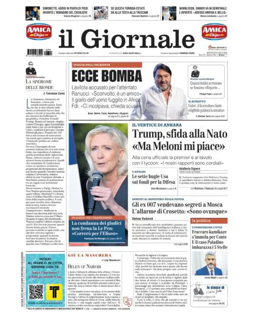 Trump sfida la Nato, Le Pen condannata ma non si arrende, svolta nell’inchiesta Ranucci