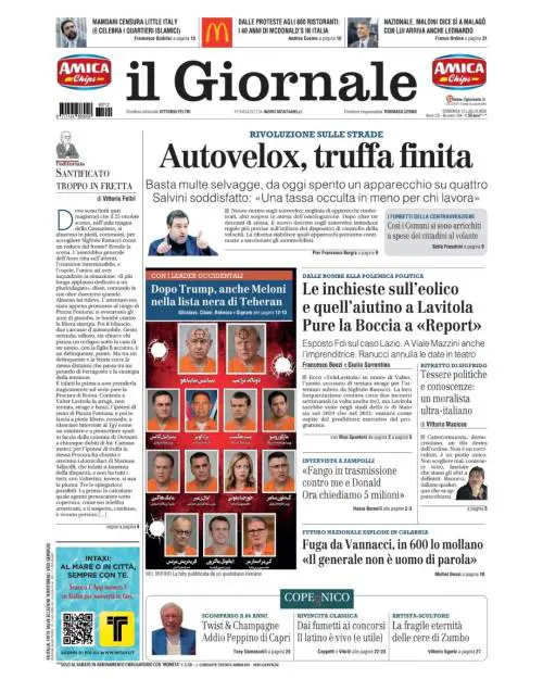 Autovelox, truffa finita; caso Ranucci; lista nera di Teheran, c’è anche Meloni