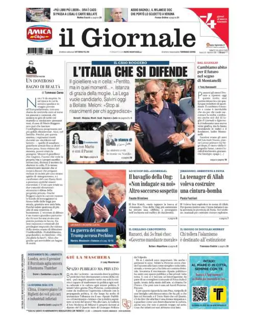 Il caso Roggero, il bavaglio della Ong, jihadismo in Lombardia 