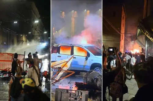 Oltre 50 feriti tra le forze dell'ordine, caos e auto bruciate. Ecco il bilancio della caccia all'agente dopo la manifestazione Pd