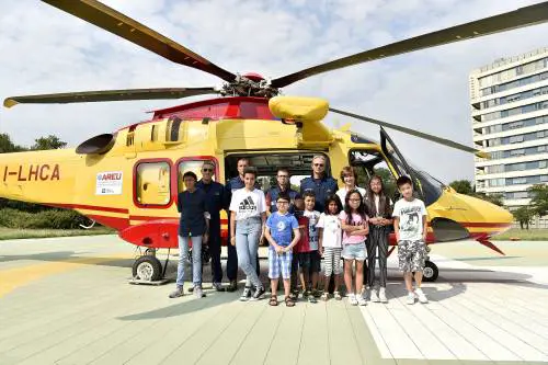 "Piloti" dell'elisoccorso, il regalo ai bimbi malati