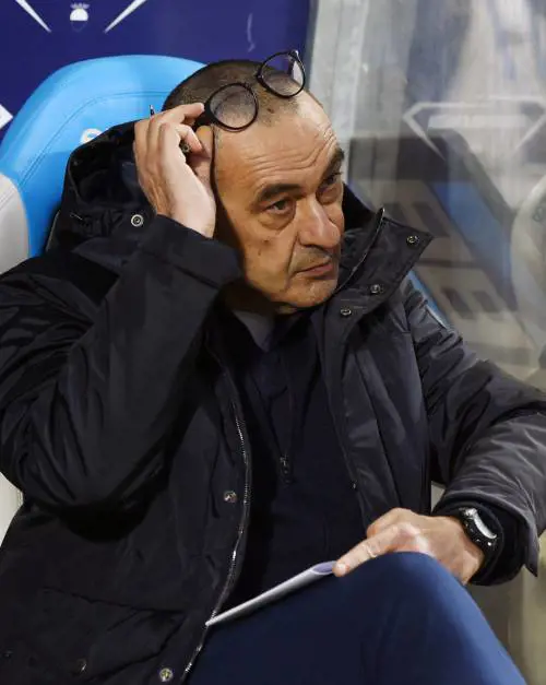 Sarri: "Il monitor del Var non funzionava e ci hanno fischiato rigore contro..."