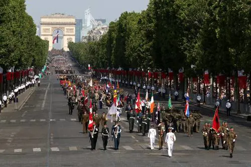 La parata del 14 luglio sugli Champs-Elysées 