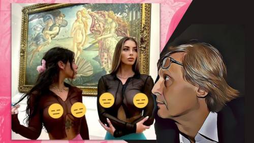 Seminude agli Uffizi, l’elogio di Sgarbi: “Dov’è lo scandalo?”