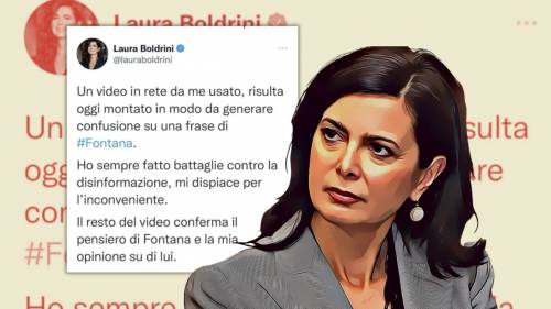 La paladina anti-bufale ci casca: la fake di Boldrini su Fontana