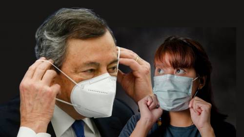 Mascherine, Draghi mette le mani avanti: “Anno prossimo? Spero che…”