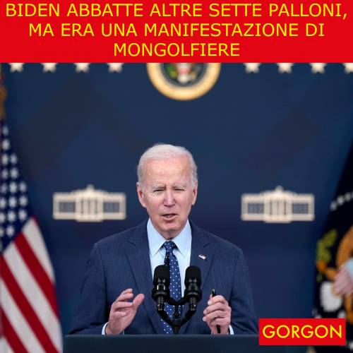 La satira del giorno. Biden abbatte altri palloni