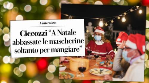 Covid, il delirio dei rigoristi: “A Natale su e giù con la mascherina”