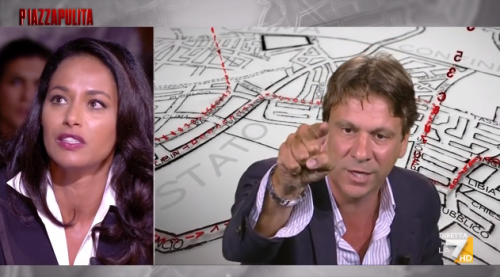 Rula Jebreal contro Porro: “Tu uomo bianco sessista!”