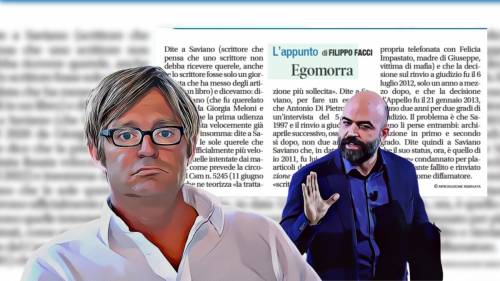 “Querelante fallito e…”. Facci silura il piagnone Saviano