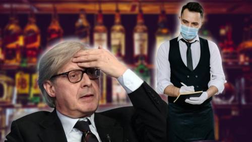 Camerieri in mascherina? Sgarbi sbotta: “E io cambio locale”