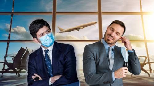 La linea Speranza bocciate in Ue: “Via le mascherine dall’aereo”