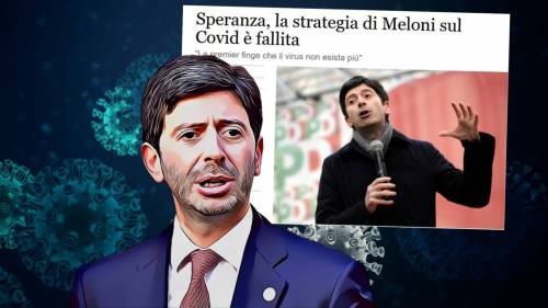 Speranza senza vergogna: la sparata sul Covid