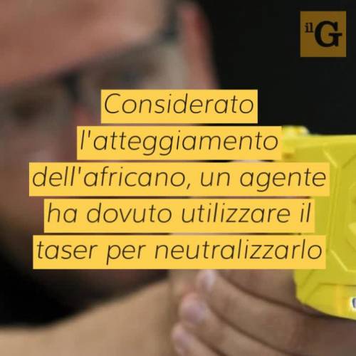 Nigeriano con disturbi mentali scatena panico in ospedale, agente costretto ad usare taser