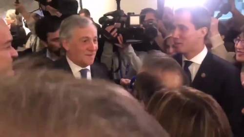 L'incontro di Tajani e Guaidò