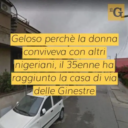 Sorprende nel sonno la compagna, la pesta a sangue e la sequestra: preso nigeriano