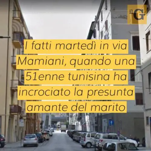 Botte per strada alla moglie che attacca la presunta amante: fermato tunisino