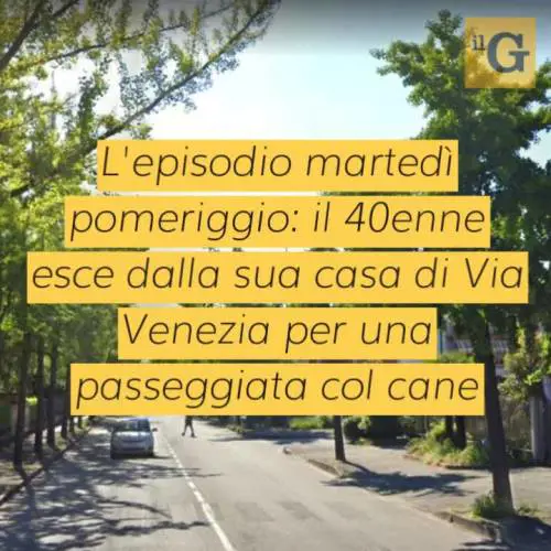 È costretto a uccidere il cane per salvarsi la vita