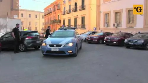 L'uscita degli arrestati dalla Questura di Palermo 