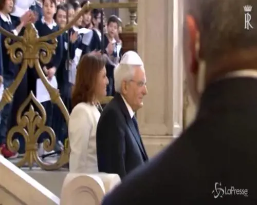 Il Capo dello Stato Mattarella visita la Sinagoga di Roma